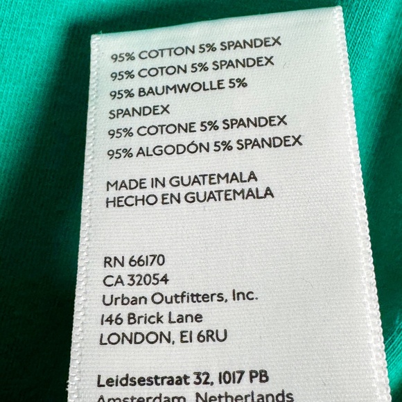 Anthropologie Maeve Structured Flutter-sleeve Tee In Green Sz M - Picture 6 of 7